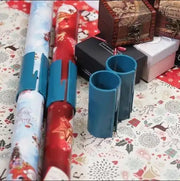 Christmas Wrapping Paper Sliding Cutter Craft With Knife Roll And Sliding Line